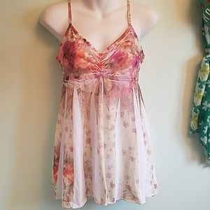 Soft floral festival tank